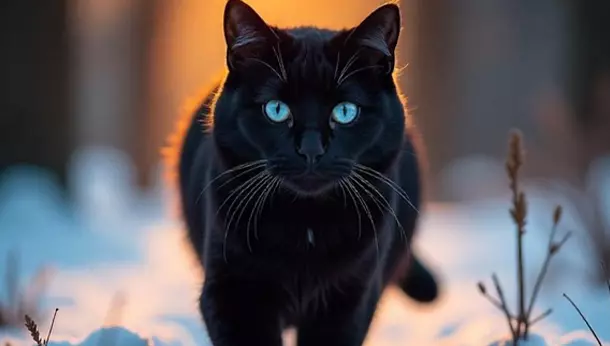 Un gato negro